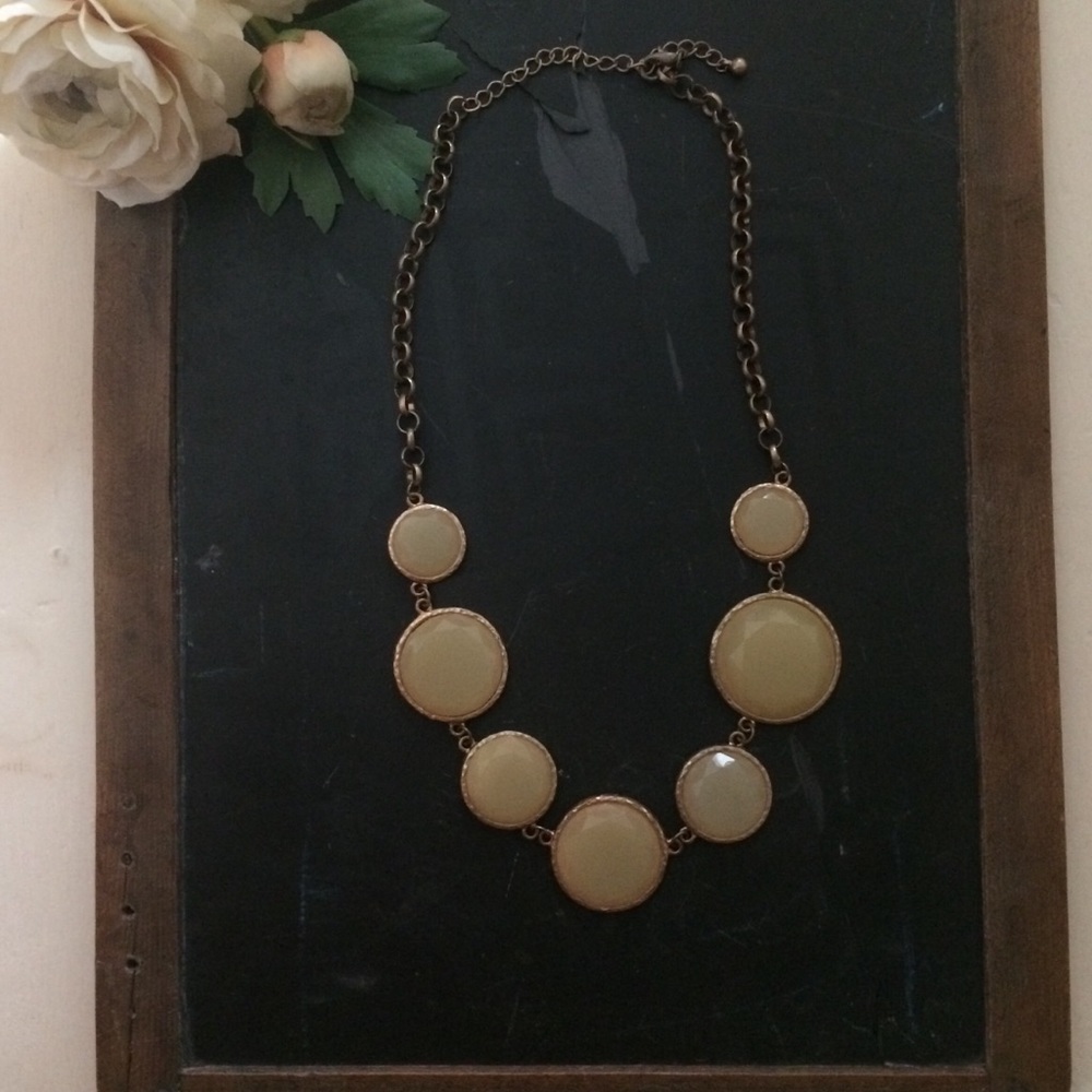 Cream statement necklace